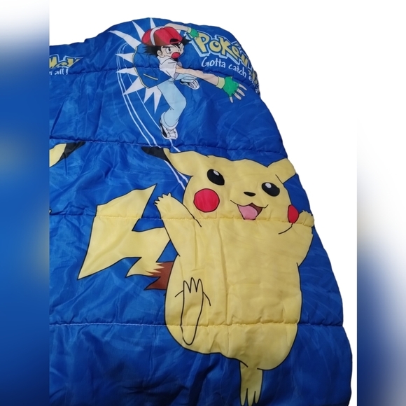 Vintage Pokeman Nintendo Gotta‎ Catch Em All Sleeping Blanket (no zipper) - Picture 2 of 10